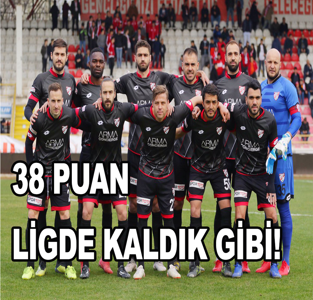 38 PUAN Ligde Kaldık Gibi!