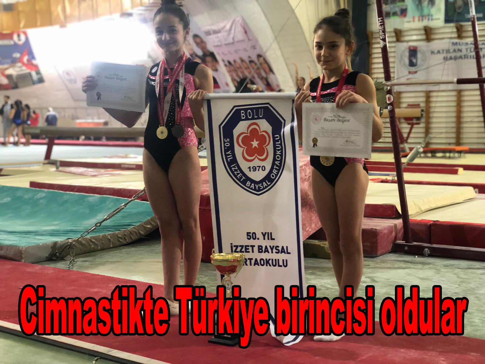 Cimnastikte Türkiye birincisi oldular