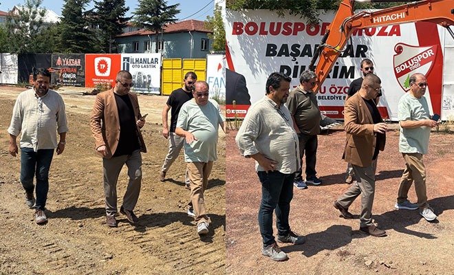ERDAL BAYRAK STADYUMDAKİ ÇALIŞMALARI YERİNDE İNCELEDİ