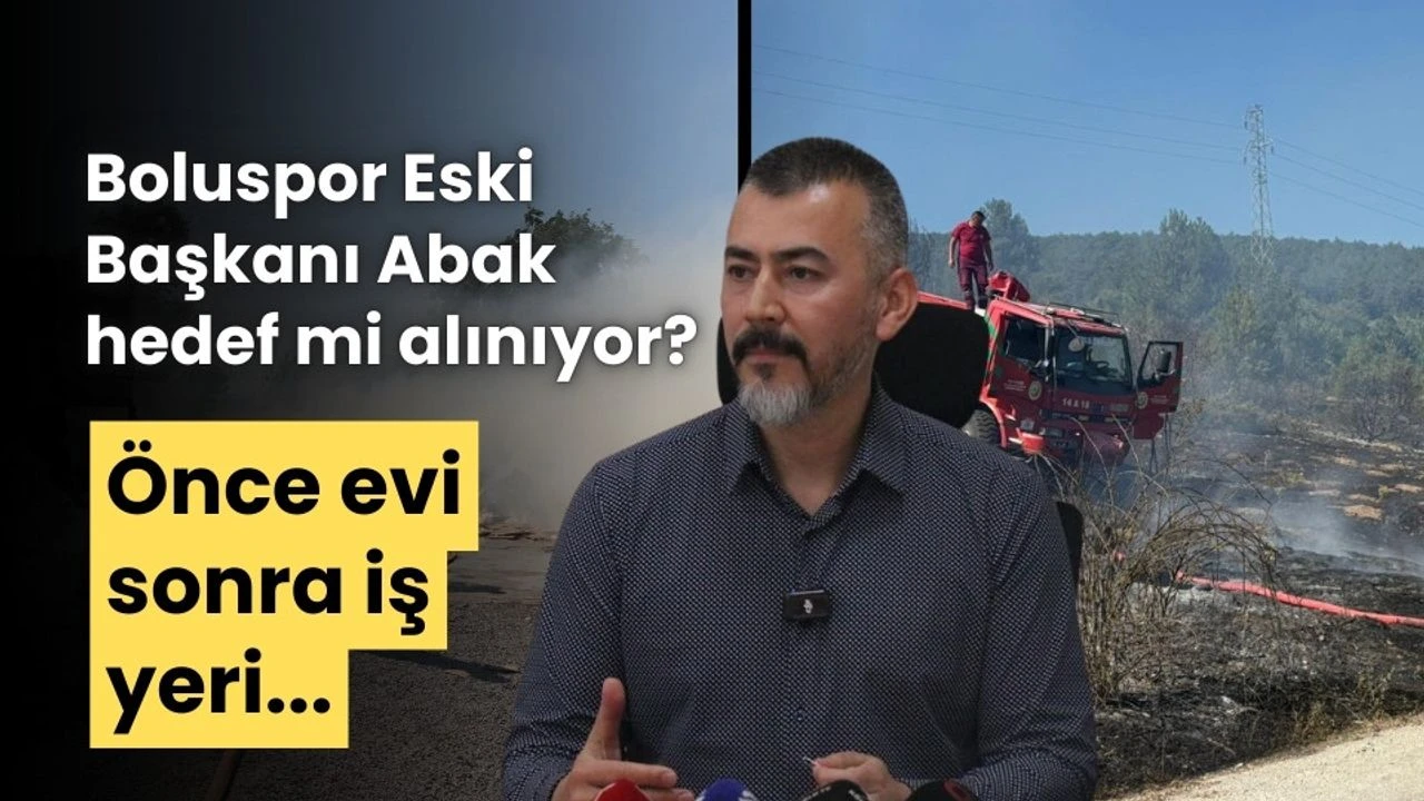 Boluspor Eski Başkanı Abak’ın taşınmazlarının yanında yangın çıktı