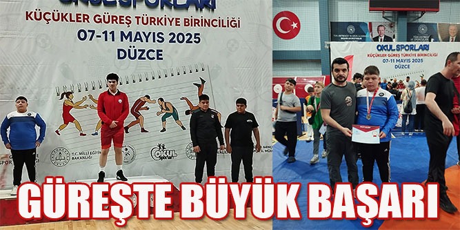 Güreşte Türkiye 2.si Bolu’dan