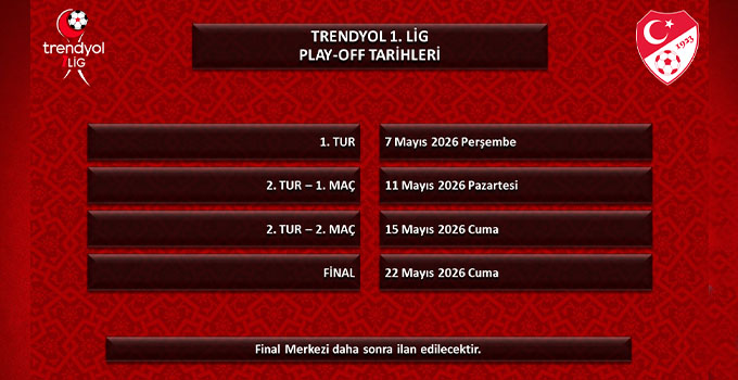 PLAY-OFF TAKVİMİ AÇIKLANDI!