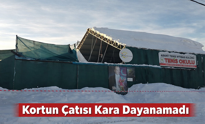 Tenis Kortu’nun Çatısı Çöktü