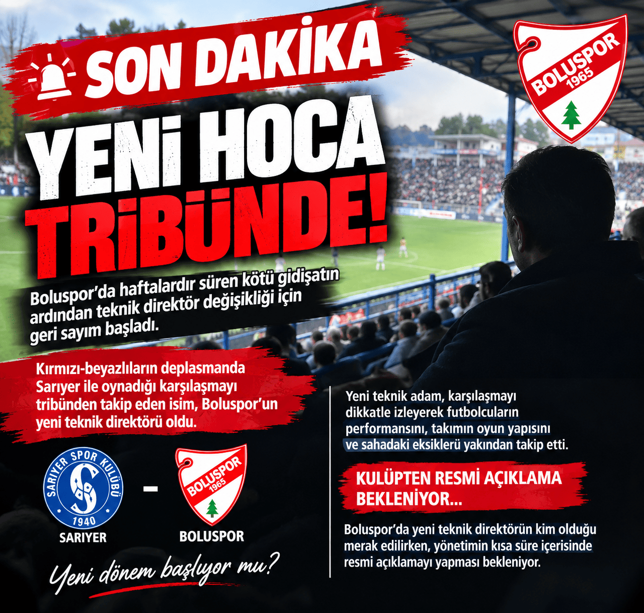 YENİ HOCA TRİBÜNDE!