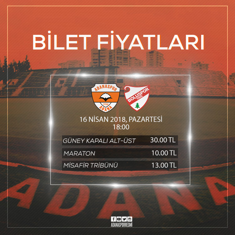 Adana Bilet Fiyatları Belli Oldu