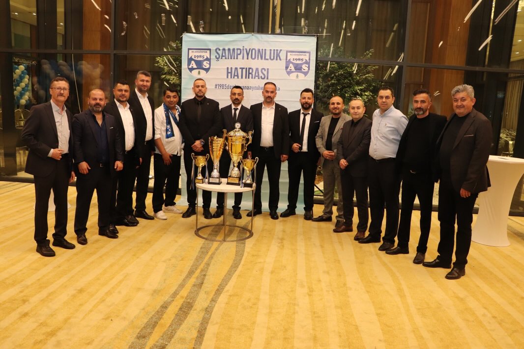 ALADAĞSPOR ŞAMPİYONLUĞU KUTLADI