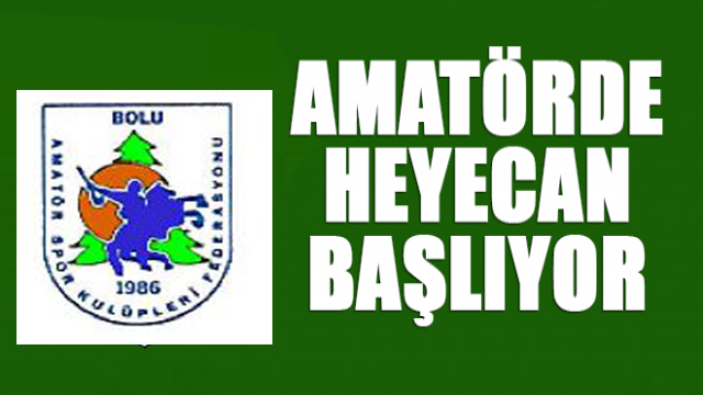 Amatör Lig Bu Hafta Başlıyor