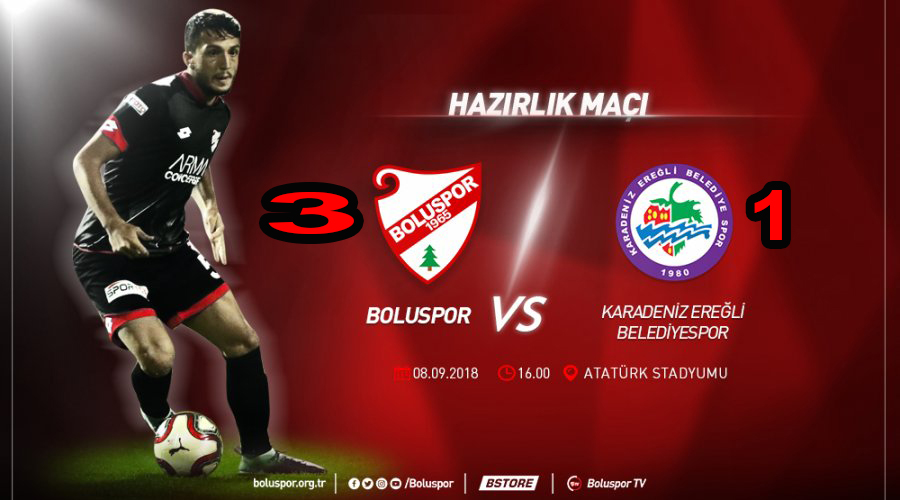 Boluspor: 3 Karadeniz Ereğli Belediyespor: 1