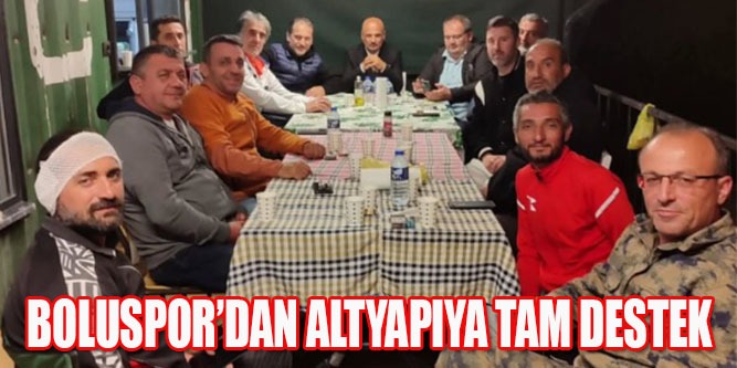 Boluspor’dan Altyapıya Tam Destek