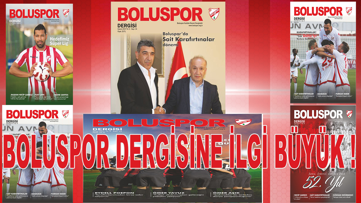 Boluspor Dergisine İlgi Büyük