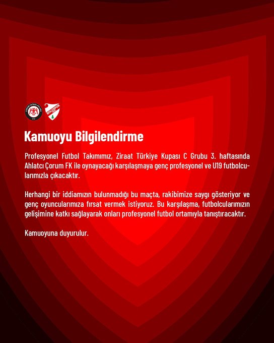 BOLUSPOR U19 TAKIMI İLE ÇIKACAK