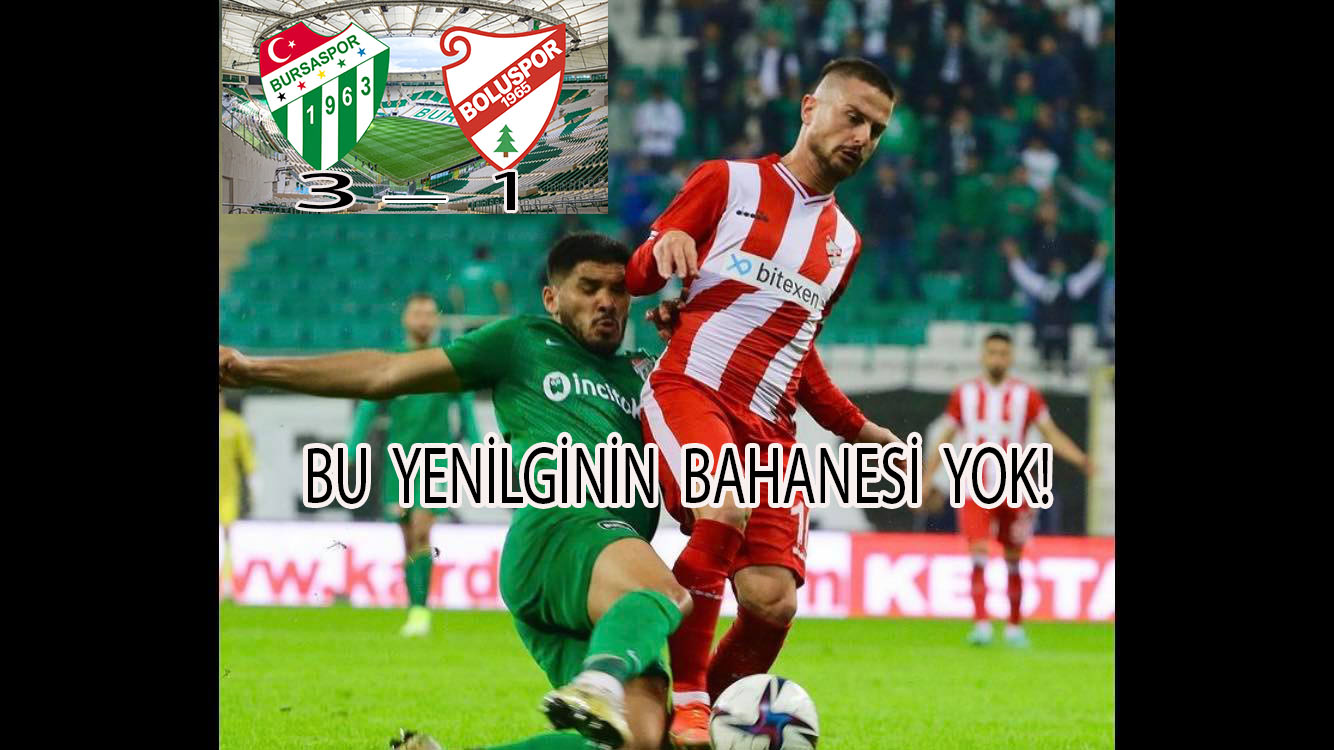 BU YENİLGİNİN BAHANESİ YOK!