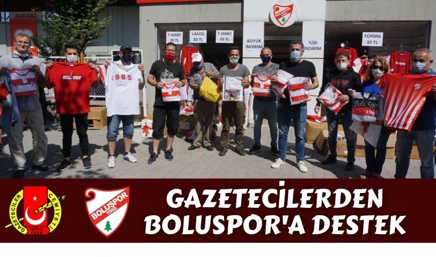 GAZETECİLERDEN BOLUSPOR'A DESTEK