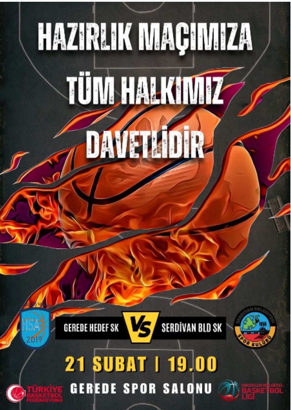 Gerede Basketbol Parkeye Çıkıyor