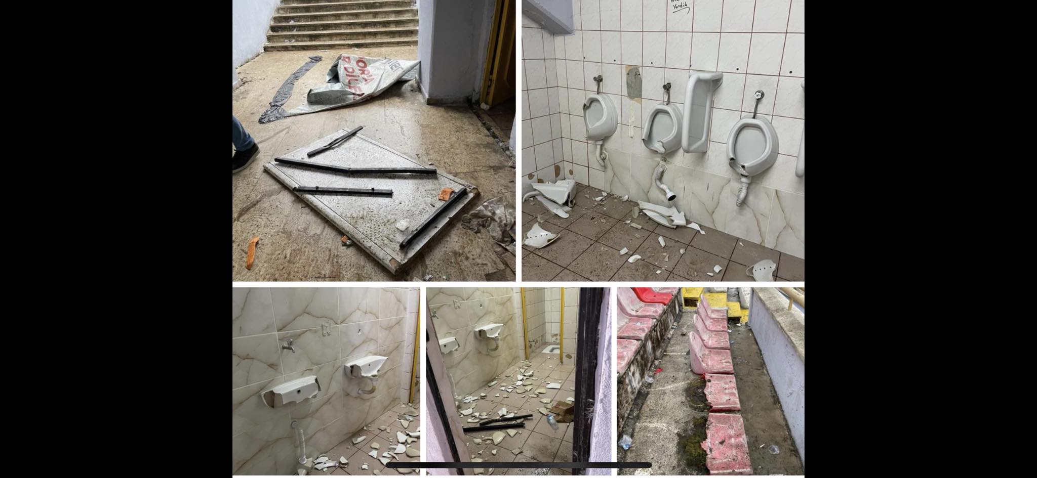 HER YERİ KIRIP DÖKTÜLER...