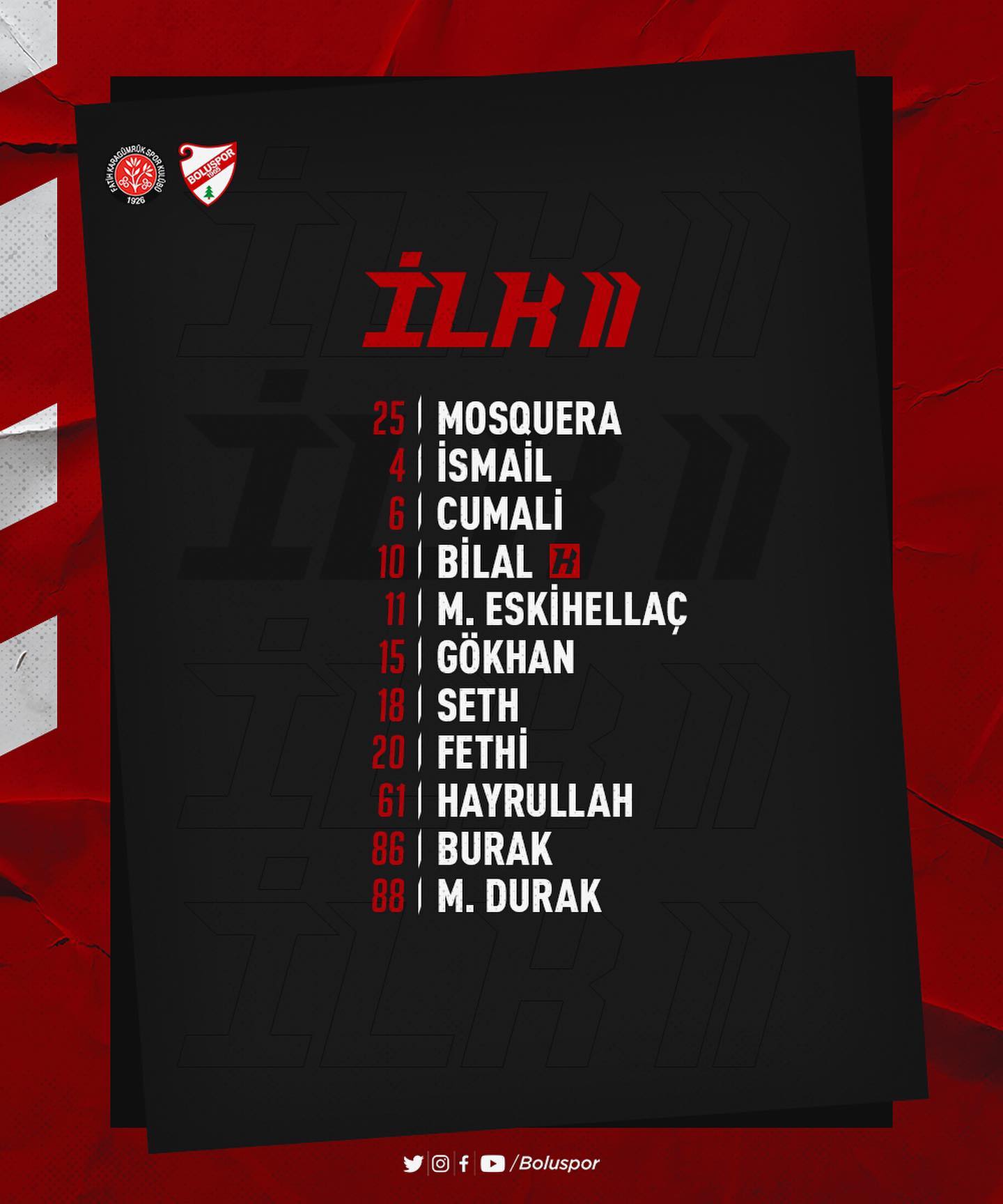 İLK 11 BELLİ OLDU !