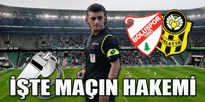 İşte Maçın Hakemi!