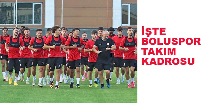 İŞTE TAKIM KADROSU