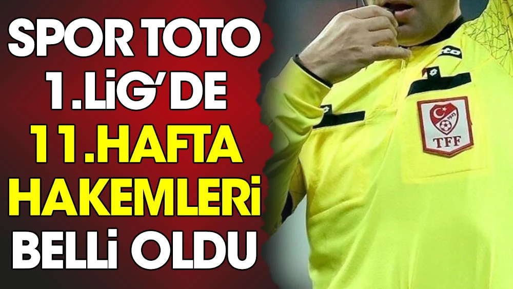 Maçın Hakemi belli oldu?