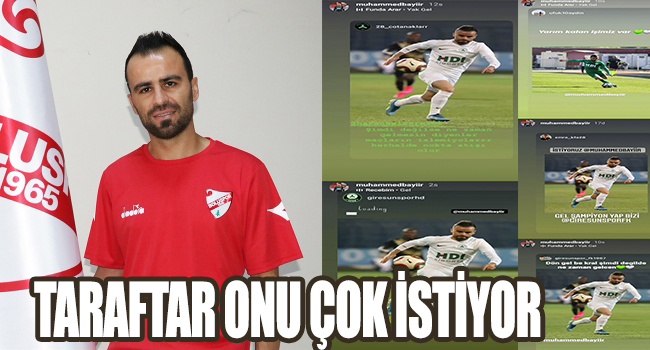 TARAFTAR ONU İSTİYOR...