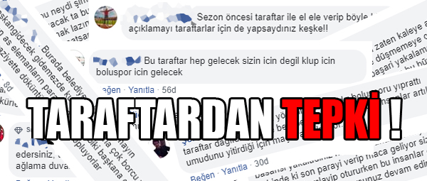 TARAFTARDAN İSYAN !