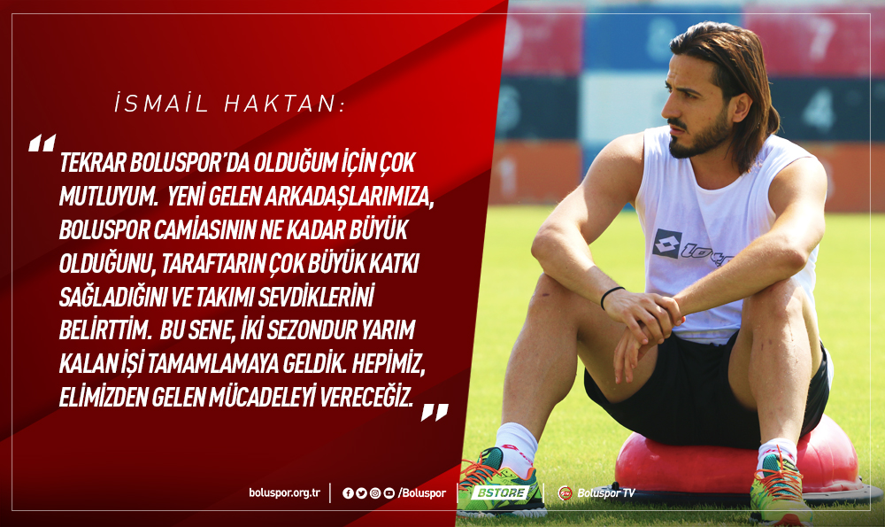 Tekrar Boluspor’da olduğum için çok mutluyum