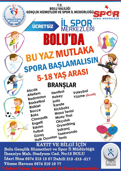 YAZ SPOR OKULLARI BAŞLIYOR
